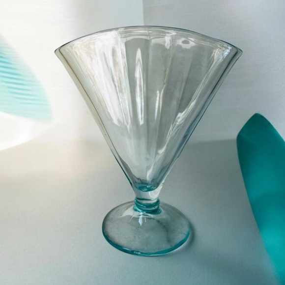 Other - Antique blue glass fan vase